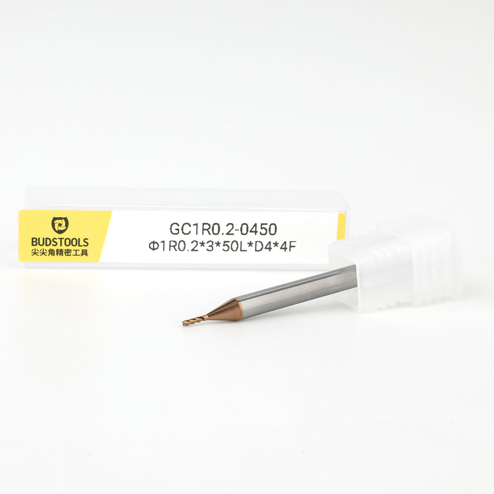 GC1R0.2-0450 • Corner Radius • 4 Flutes • Ø1mm (0.0394")