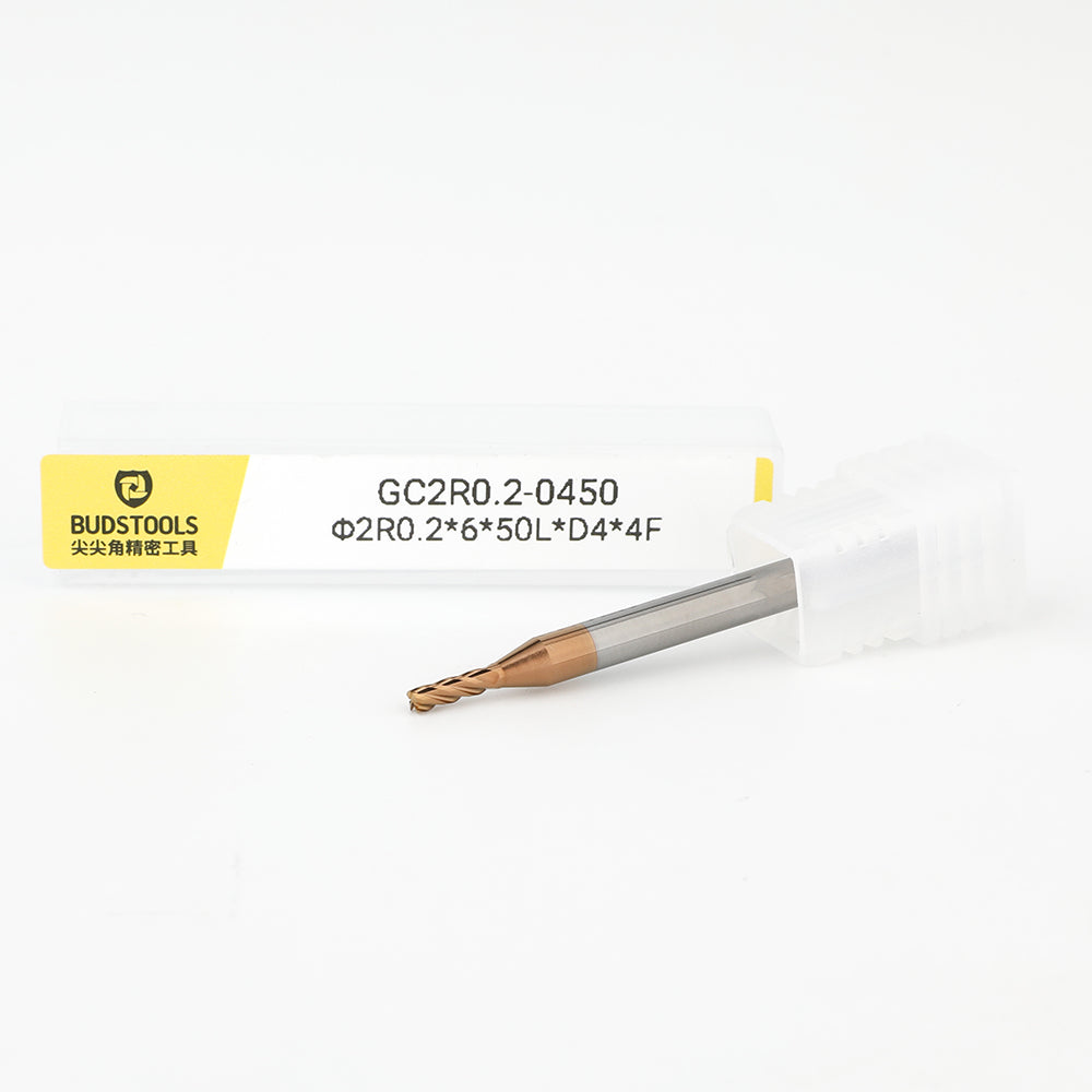 GC2R0.2-0450 • Corner Radius • 4 Flutes • Ø2mm (0.0787")