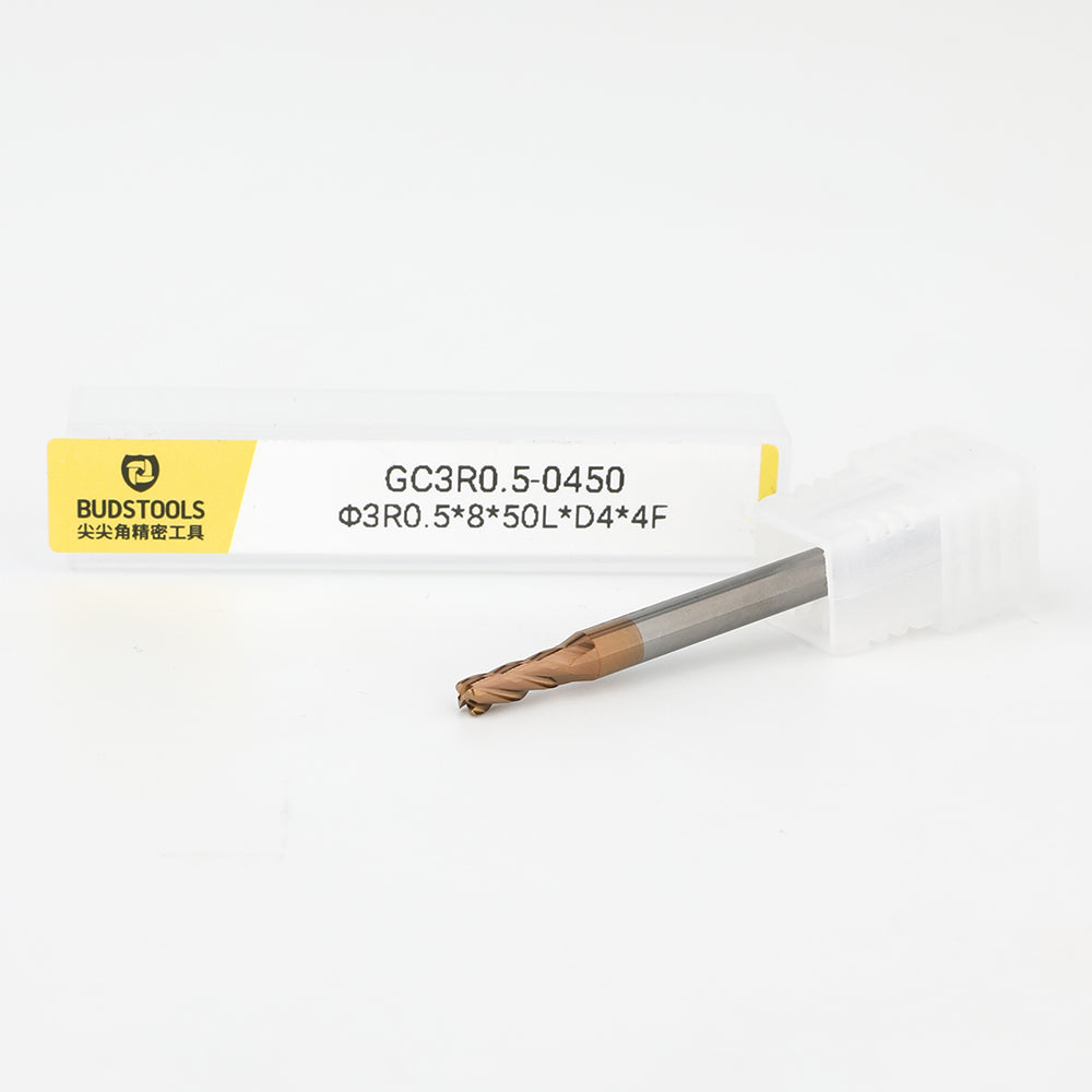 GC3R0.5-0450 • Corner Radius • 4 Flutes • Ø3mm (0.1181")