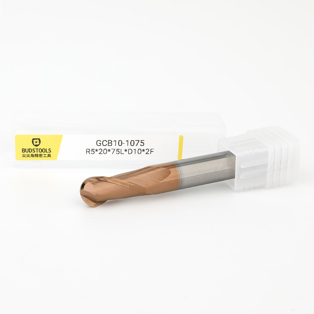 GCB10-1075 • Ball Nose • 2 Flutes • R5, Ø10mm (0.3937")