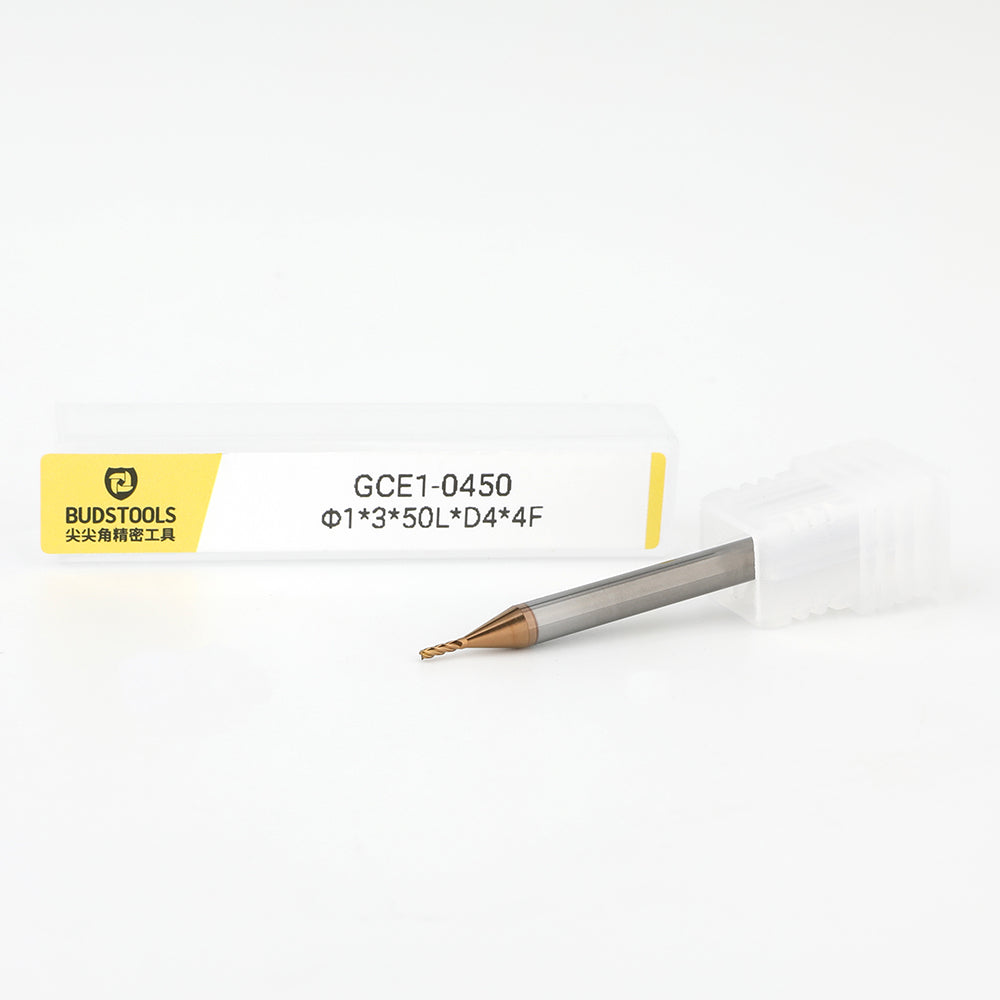 GCE1-0450 • Square End • 4 Flutes • Ø1mm (0.0394")